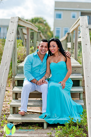 Engaged Couple in St Augustine Beach