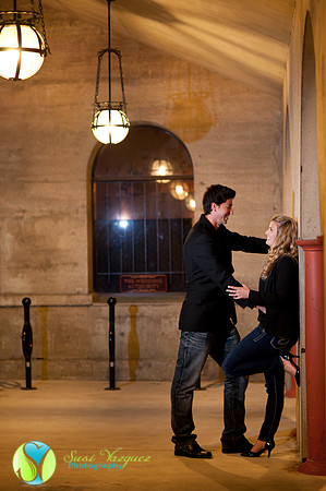 Engaged Couple in Downtown St Augustine