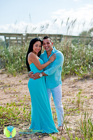Engaged Couple in St Augustine Beach