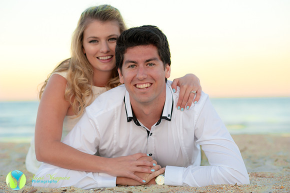 Engaged Couple in St Augustine Beach