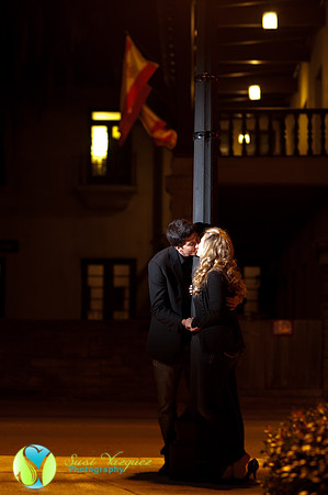 Engaged Couple in Downtown St Augustine