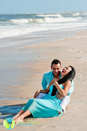 Engaged Couple in St Augustine Beach