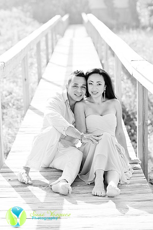 Engaged Couple in St Augustine Beach