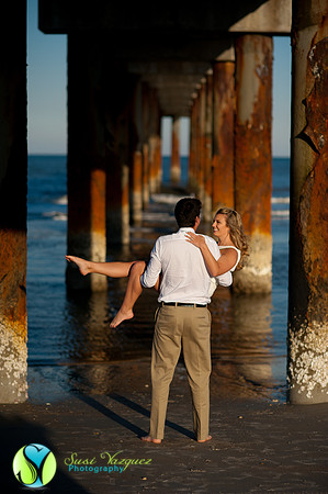Engaged Couple in St Augustine Beach