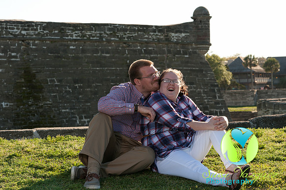 Engaged Couple in Downtown St Augustine