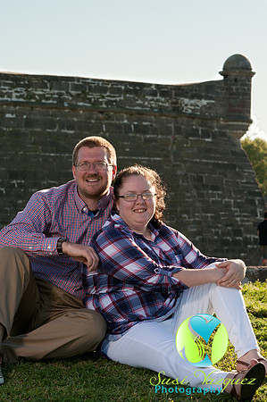 Engaged Couple in Downtown St Augustine