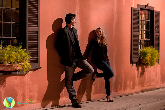 Engaged Couple in Downtown St Augustine