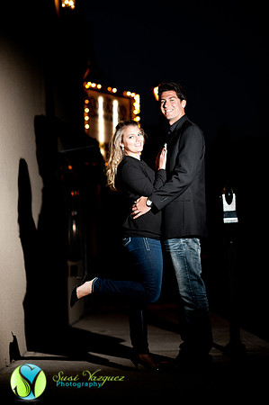 Engaged Couple in Downtown St Augustine