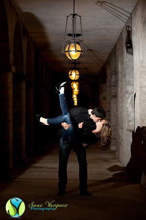 Engaged Couple in Downtown St Augustine